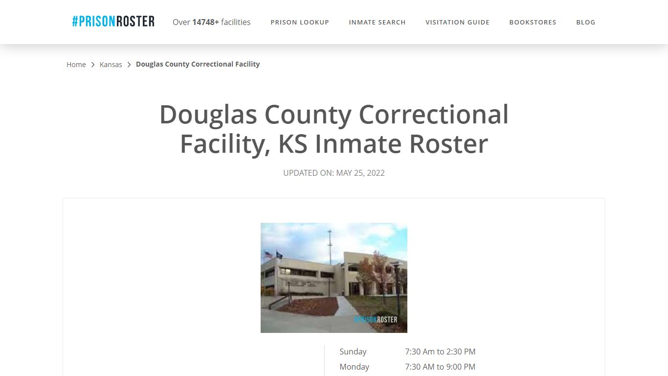 Douglas County Correctional Facility, KS Inmate Roster