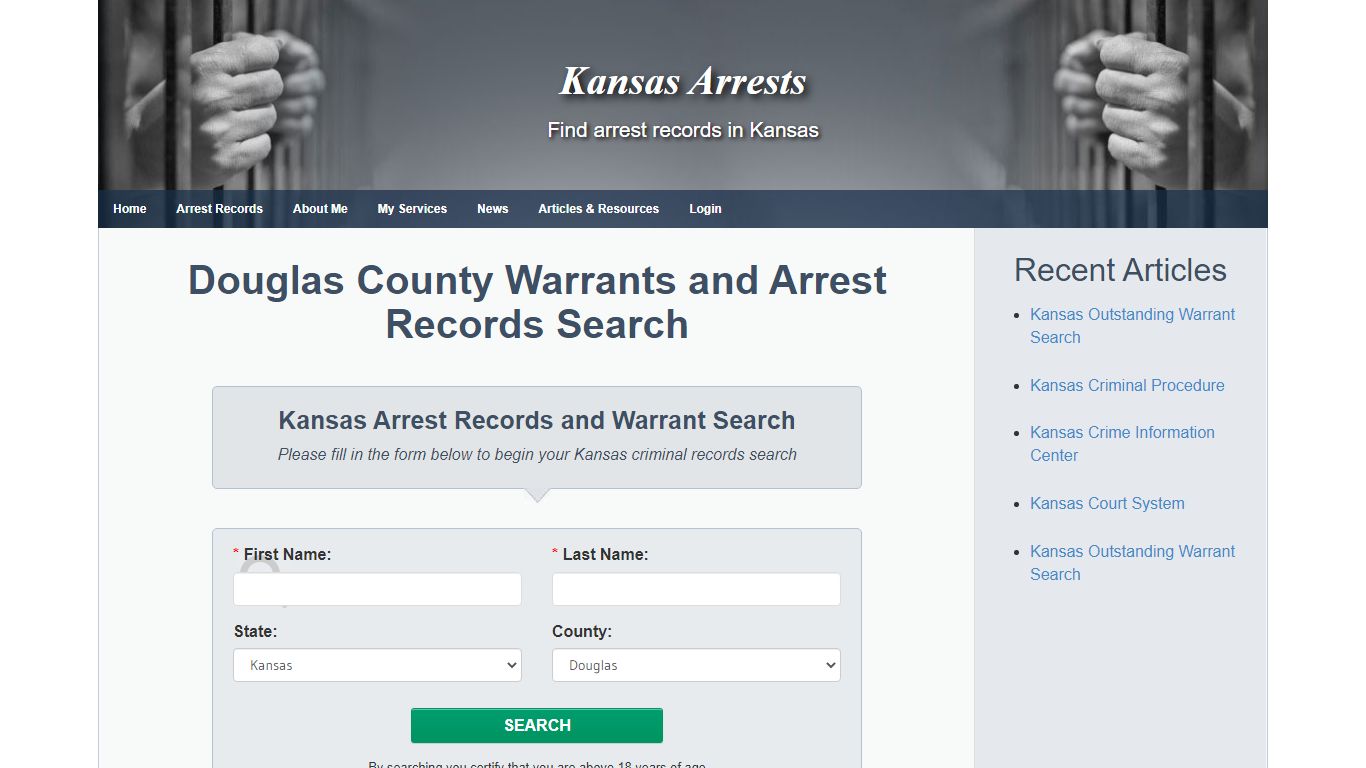 Douglas County Warrants and Arrest Records Search - Kansas ...